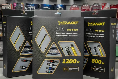НОВИНКИ, брендовые МЕДНЫЕ комплекты для подключения усилителей от SWAT