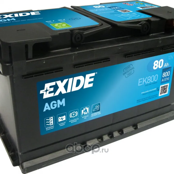 Аккумулятор Exide EK800 80A/h в Саратове
