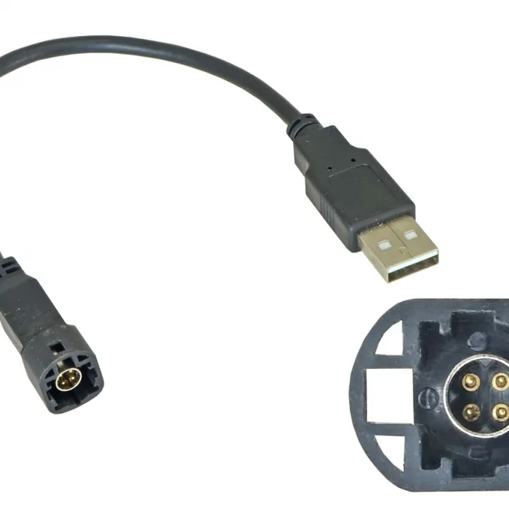 Incar USB VW-FC106 USB-переходник VW, SKODA (тип1) для подключения магнитолы INCAR к штатному разъему USB в Саратове