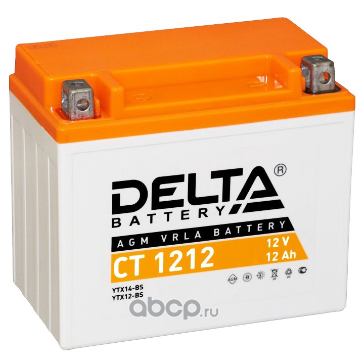 Аккумулятор 12 а/ч DELTA BATTERY CT1212 в Саратове