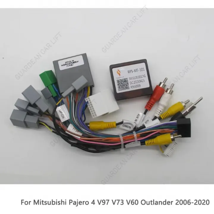 16-контактный автомобильный жгут проводов для Mitsubishi Pajero 4 V97 V73 V60 Outlander 2006-2020, CANBUS WITH HARNESS в Саратове